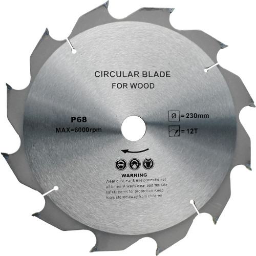 Δίσκος κοπής για ξύλο - πλαστικά - PVC Ø230 με τρύπα Ø20